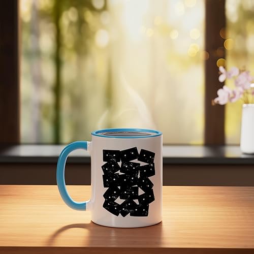 Miniatura 3 de Retro Cassette 90s 80s Theme Party Outfit Costume Ceramic Mug, BlueWhite