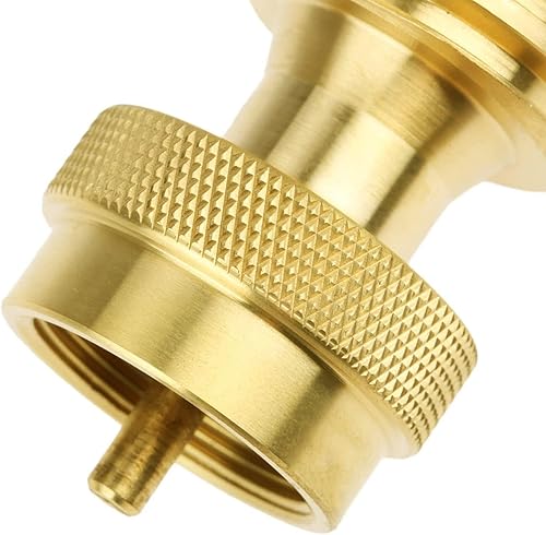 Miniatura 8 de Adaptador de tanque de propano para guardar carnes, adaptador de propano de 1 libra a 20 libras para cilindro desechable desechable, convertidor de