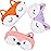 Haysandy Cute Eye Mask for Sleeping 3 Pieces Cartoon Dog Face Eye Cover Funny Animal Cat Sleeping Mask Soft Lightweight Night Sleep Kitty Blindfolds for Women Men Kids(Fox)