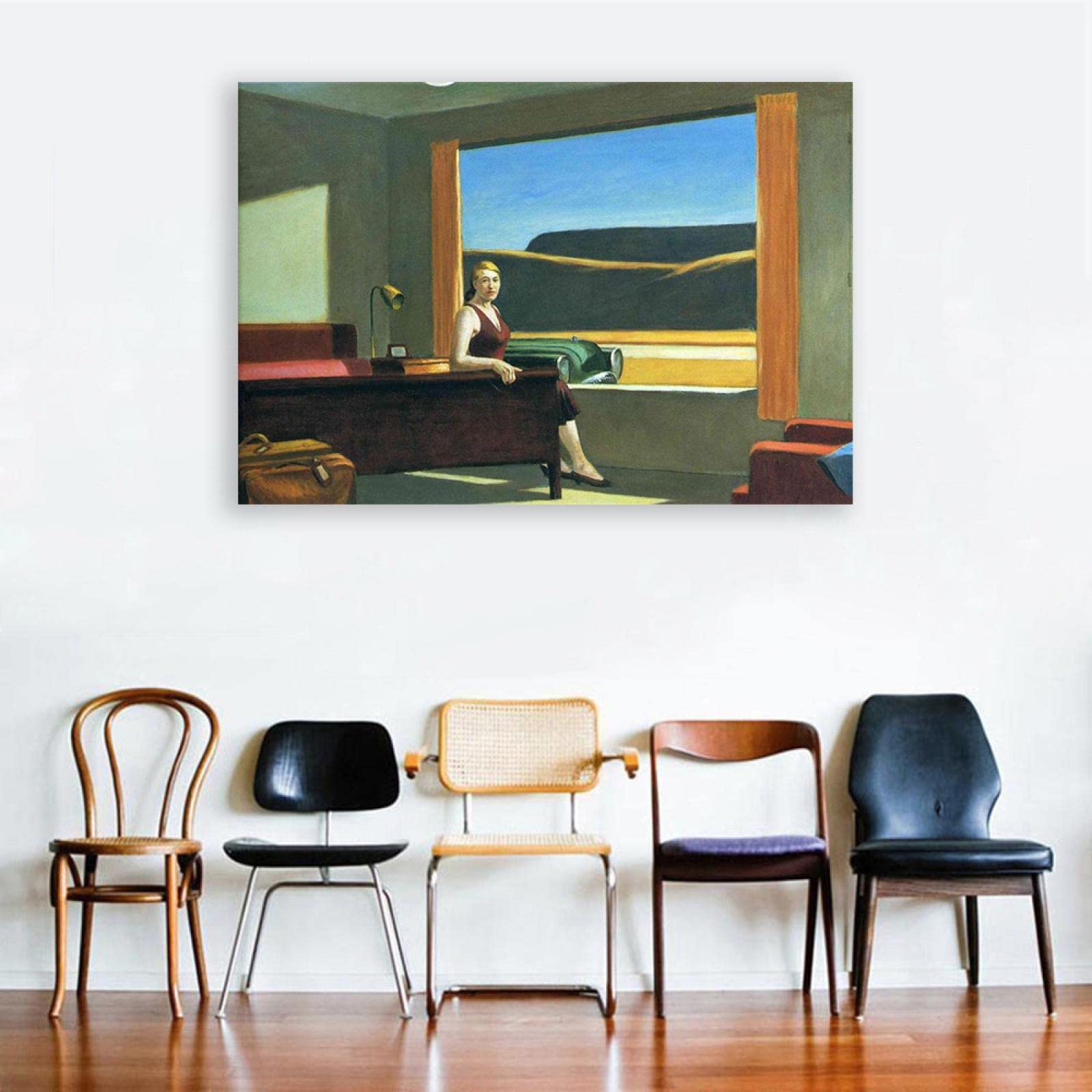 Amazon.co.jp: エドワードホッパー-ウエスタンモーテル。有名な絵画の