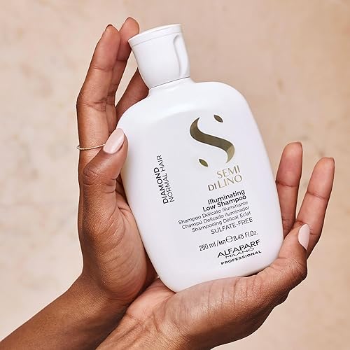 Miniatura 6 de Alfaparf Milano Semi di Lino Diamond Illuminating Shampoo and Conditioner Set  Champú y acondicionador sin sulfato para cabello teñido  Añade brillo