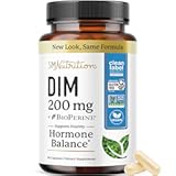 DIM Supplement 200 mg | Estrogen Balance for Women & Men | Hormonal Acne, Hormone Balance, Menopause & Antioxidant Support | Clean Label Project Certified, Vegan & Soy Free Diindolylmethane | 60 Ct.