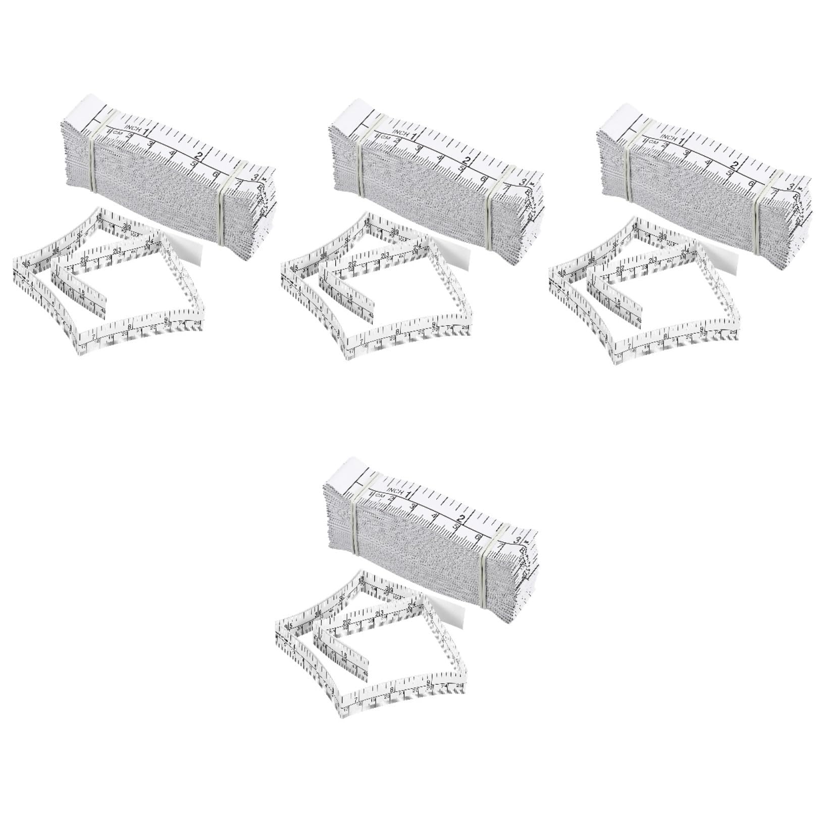 SHINEOFI 4 Set Pz Rullino Carta Misuratore Monouso Per Misurazioni Corporee E Progetti Creativi Strumento Misurazione E Facile 25 Pezzi * 4