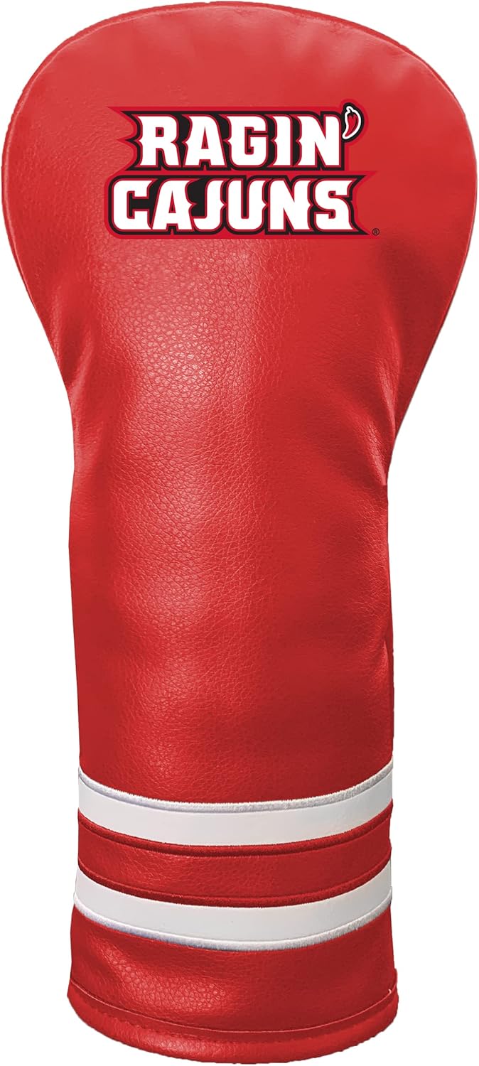 Team Golf NCAA Louisiana - Lafayette Vintage Headcover (Color) - Printed, Fits All Fairway, Hybrid and Utility Clubs