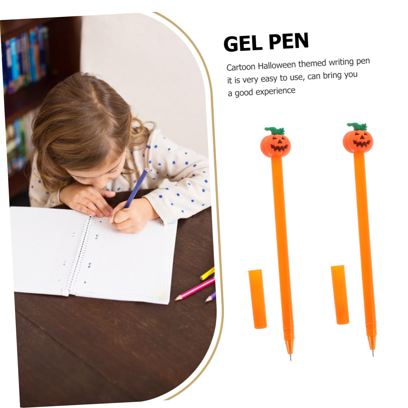Operitacx 120pièces Stylos à Encre Gel Cartoon Citrouille Pour Étudiants Fournitures Scolaires Et De Fête Halloween