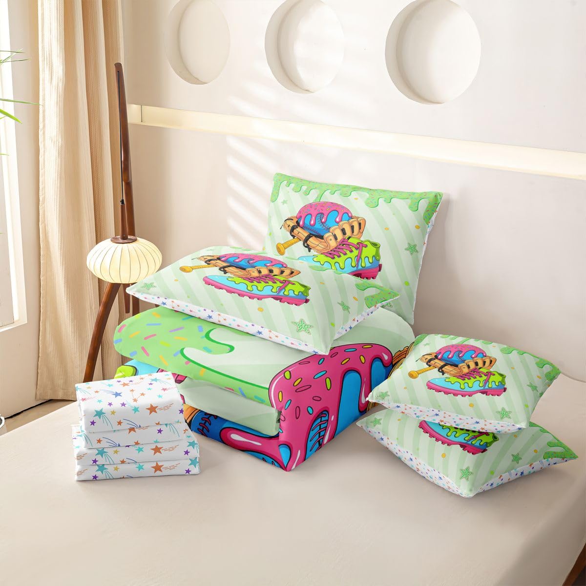 Homewish Baseball Handschuh Bettwäsche 220x240 7teilig