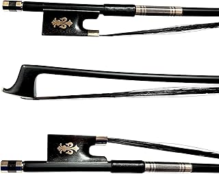 Arco violino 4/4 fibra de carbono profissional premium gold talão