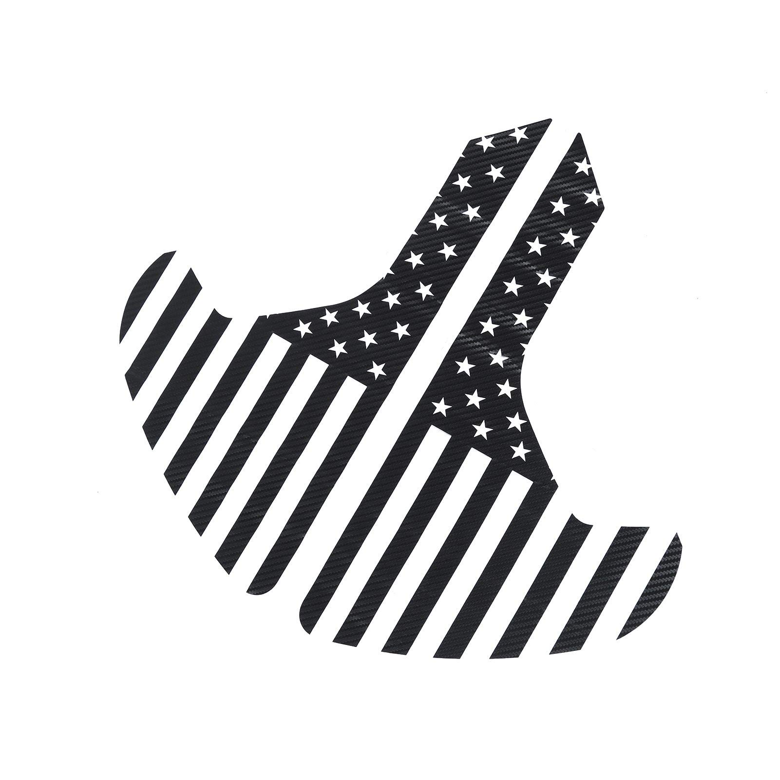 Savadicar American Flag Decals For Jeep Wrangler JL/JLU & Gladiator JT (2018-2025) – Matte Black Vinyl Fender Vent Stickers, Easy Wet Install