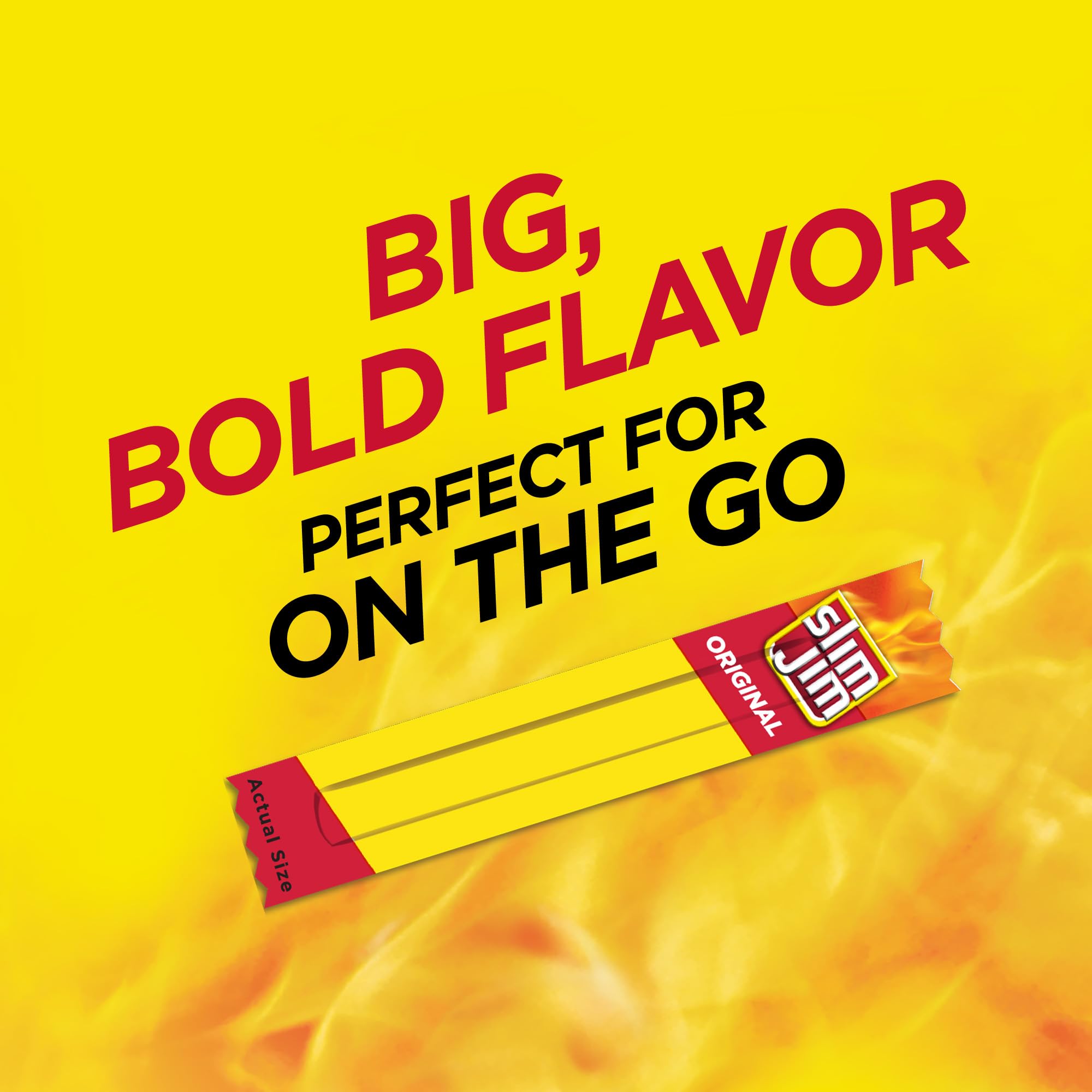 Slim Jim Smoked Meat Sticks Original Flavor 6g Protein Per Serving Snack Size 0 28 oz 100 Count — view 4