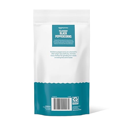 Miniatura 3 de Amazon Grocery, Tellicherry - Pimienta negra entera, 16 onzas (anteriormente Happy Belly, el embalaje puede variar)