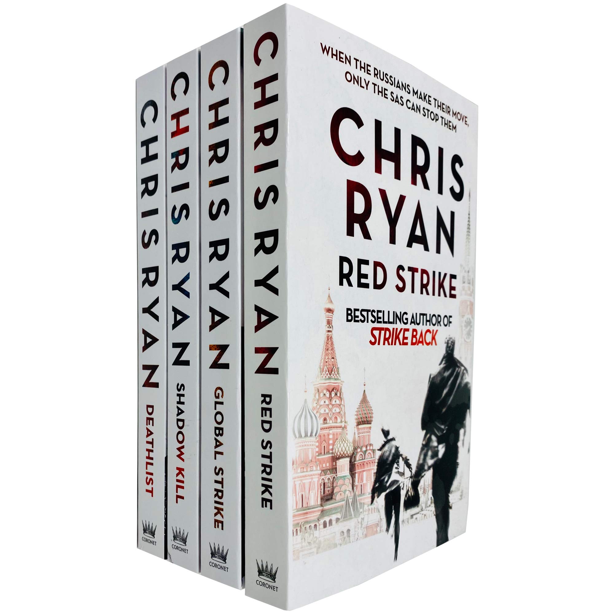 Strike Back Series 4 Books Collection Set by Chris Ryan (Books 1 - 4) (Deathlist, Shadow Kill, Global Strike & Red Strike)