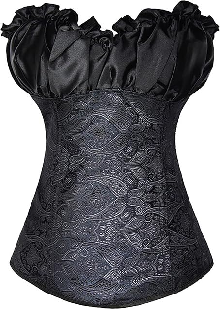 Waist Trainer Undershirt Corset Tops for Women Bustier Shapewear Lingerie Lace Waist Push Up Bodysuit Compression Top Women Plus