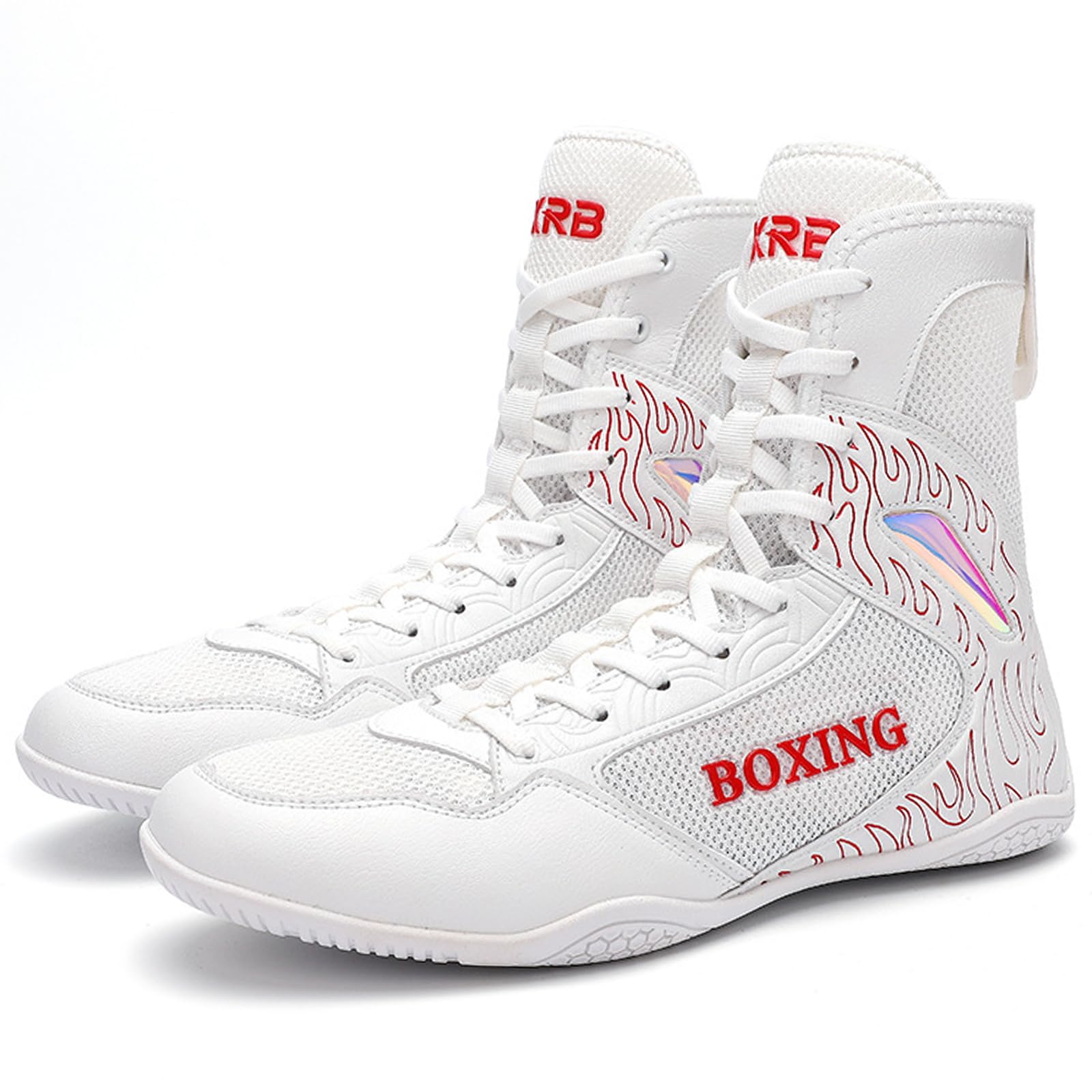 Zapatos de Boxeo para Hombre, Zapatos Lucha Libre Sparring Boxeadores Entrenadores Zapatillas Artes Marciales Transpirable Culturismo Botas de Boxeo