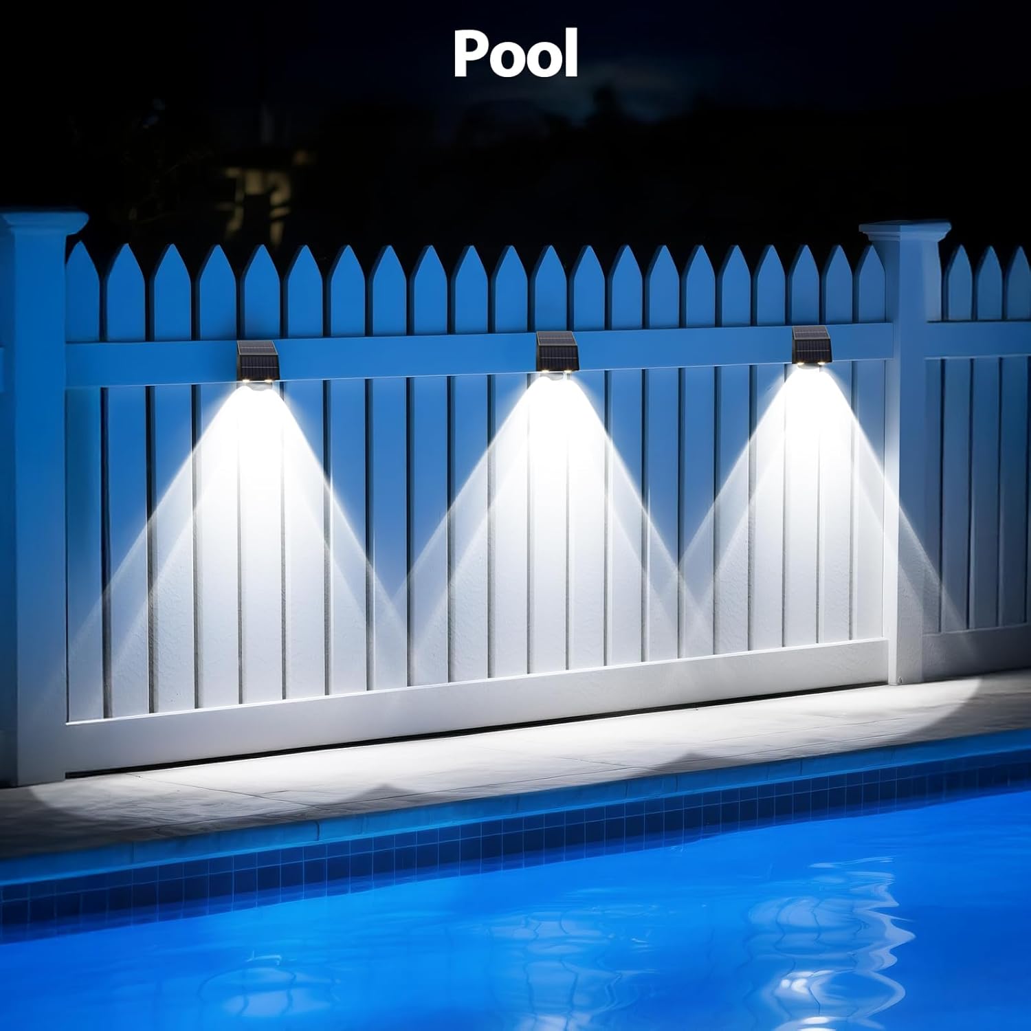 artcool Solar Fence Lights Outdoor,Dual Solar Panels for Longer Runtime&High Brightness, 3 Modes(3000/4000/6000K), IP65 Waterproof LED Solar Lights for Wall,Deck,Patio,Backyard,Railing,Step(12 Pack)