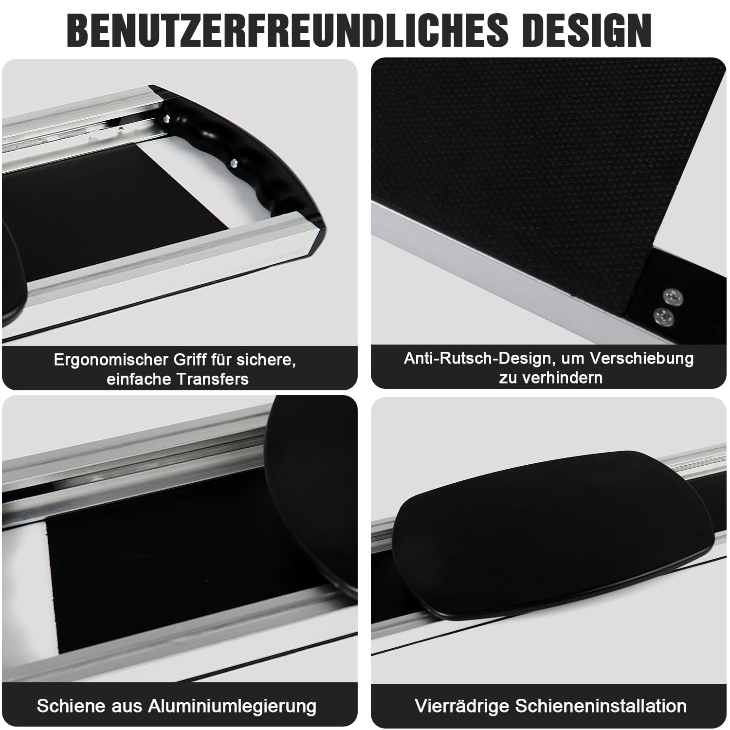 EASACE Planche de transfert Slide - Planche de transfert portable pour patients, personnes âgées et handicapées