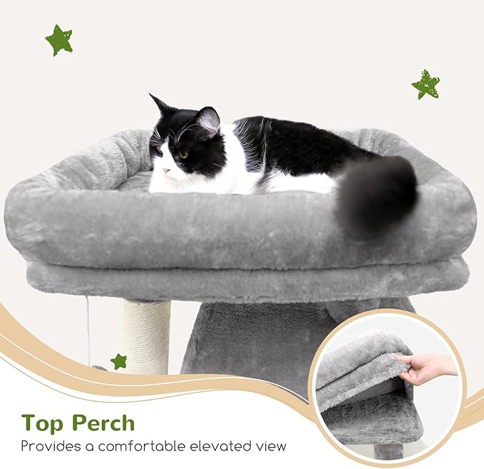 Árbol para Gatos Globlazer F70 Pro, 178 cm, Resistente, con Hamaca y Rascador miniatura 2