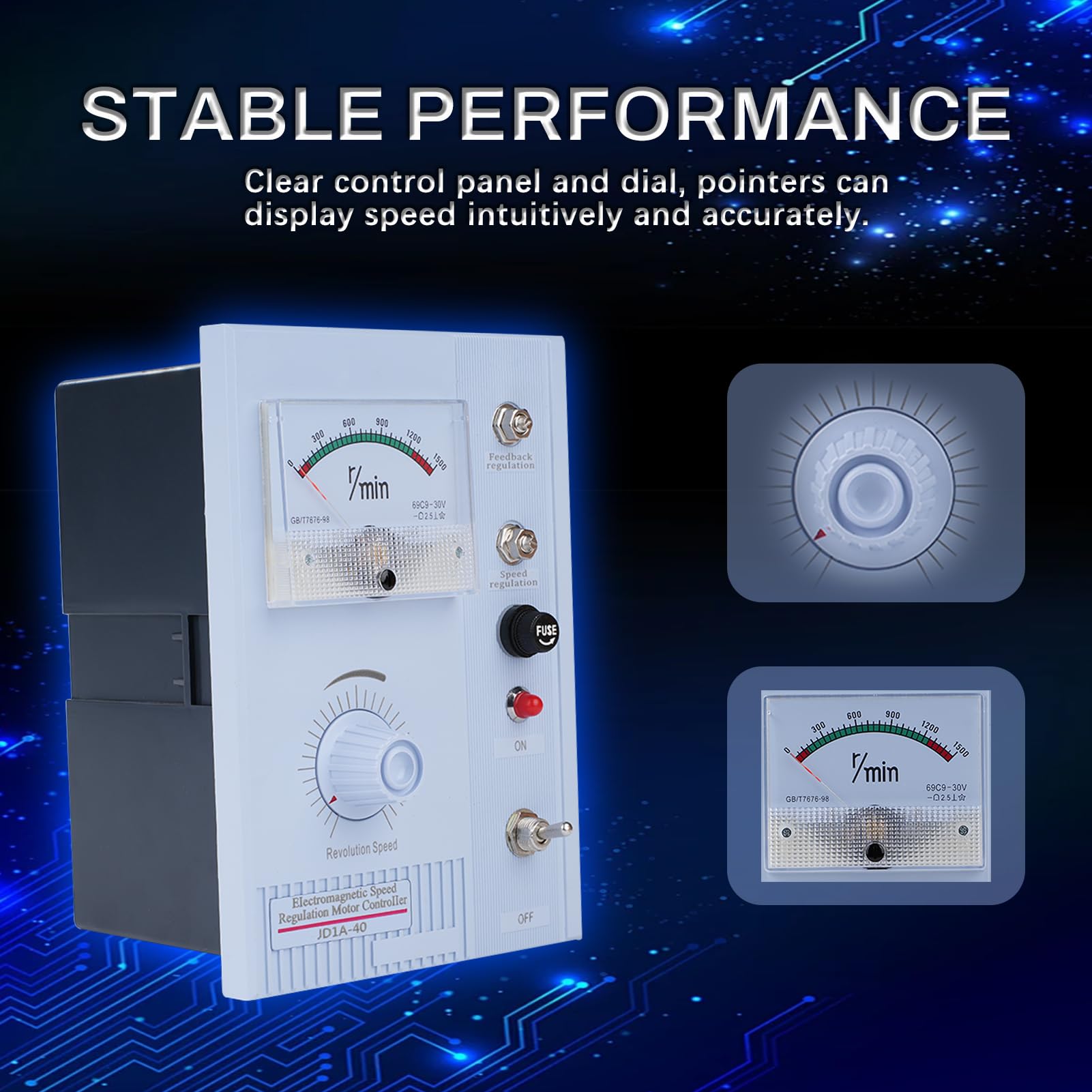Regolatore di velocità del motore, Regolatore Regolabile Elettromagnetico con Controllo Della Velocità Variabile per il Controllo del Motore Dell'attrezzatura Industriale AC 220V 15-45KW