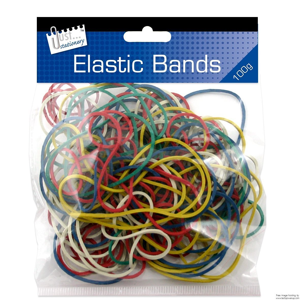 3xJust Stationery Coloured Elastic Bands
