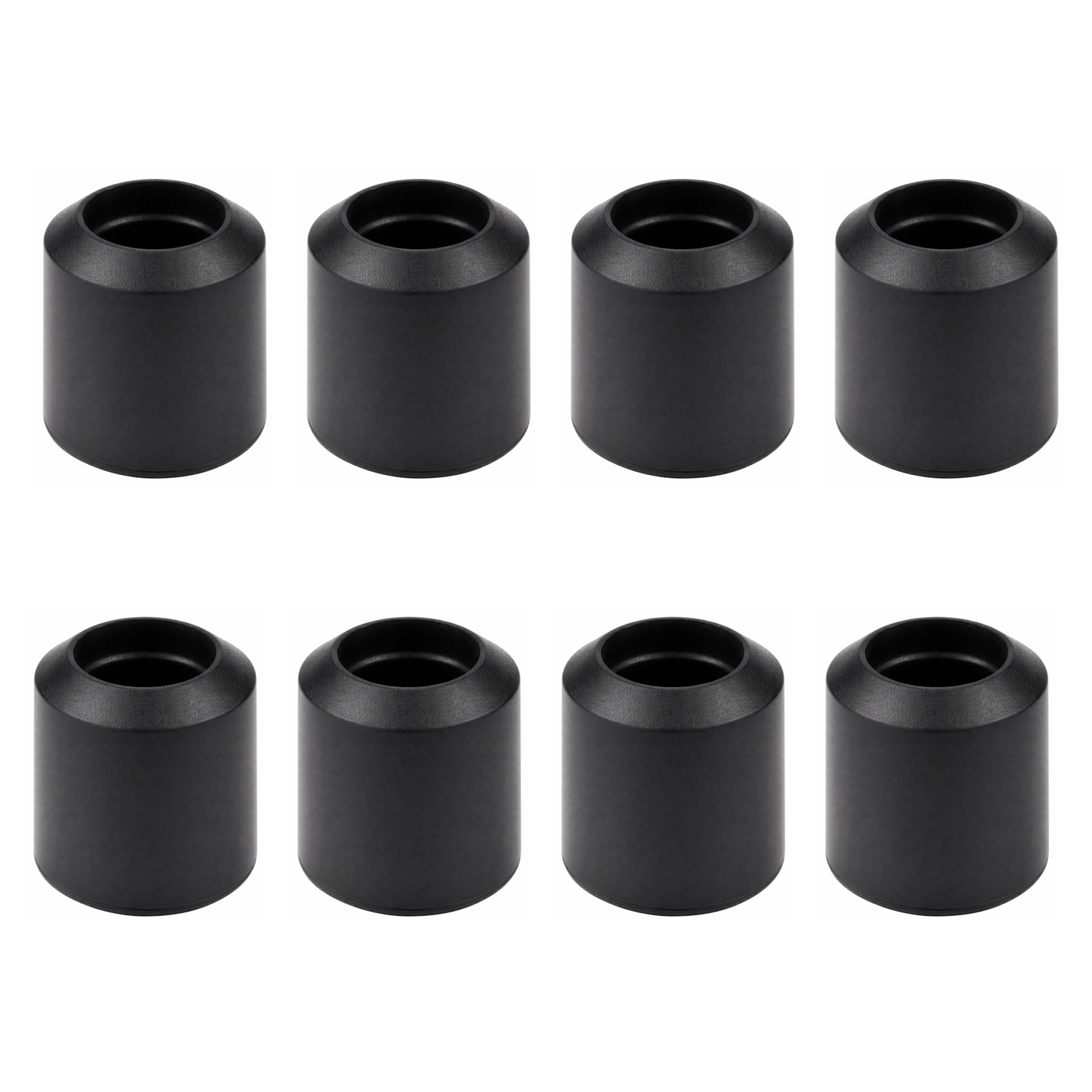 SISI UK Rubber Furniture Feet Ferrule Caps Stoppers 16mm Anti-Slip Rubber Furniture Feet Pads For Table & Chair Cupboards & Floor Protection Pack of 8