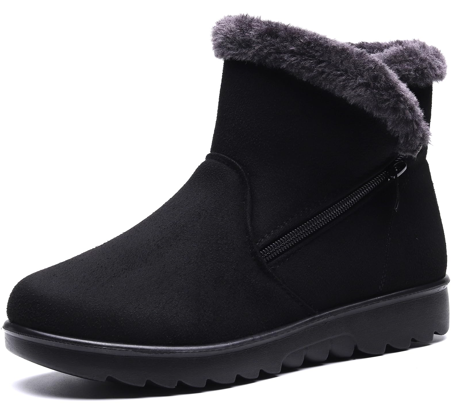 Vunavueya Stivali Donna Invernali Scarpe Stivaletti da Neve con Imbottitura Calda Stivali alla Caviglia Caldi Boots Scarpe 35-41.5