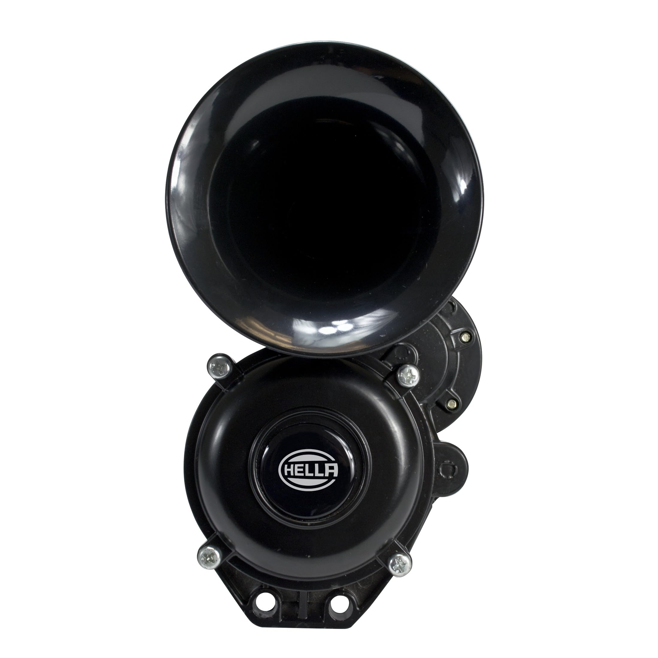 HELLA Fanfara CA20 - 12V / 24V - 115dB(A) - Zakres częstotliwości: 400Hz - Sygnał wysoki - elektryczno-pneumatyczny - ECE - Kolor obudowy: czarny - Ilość: 1 - 3PA 013 410-011