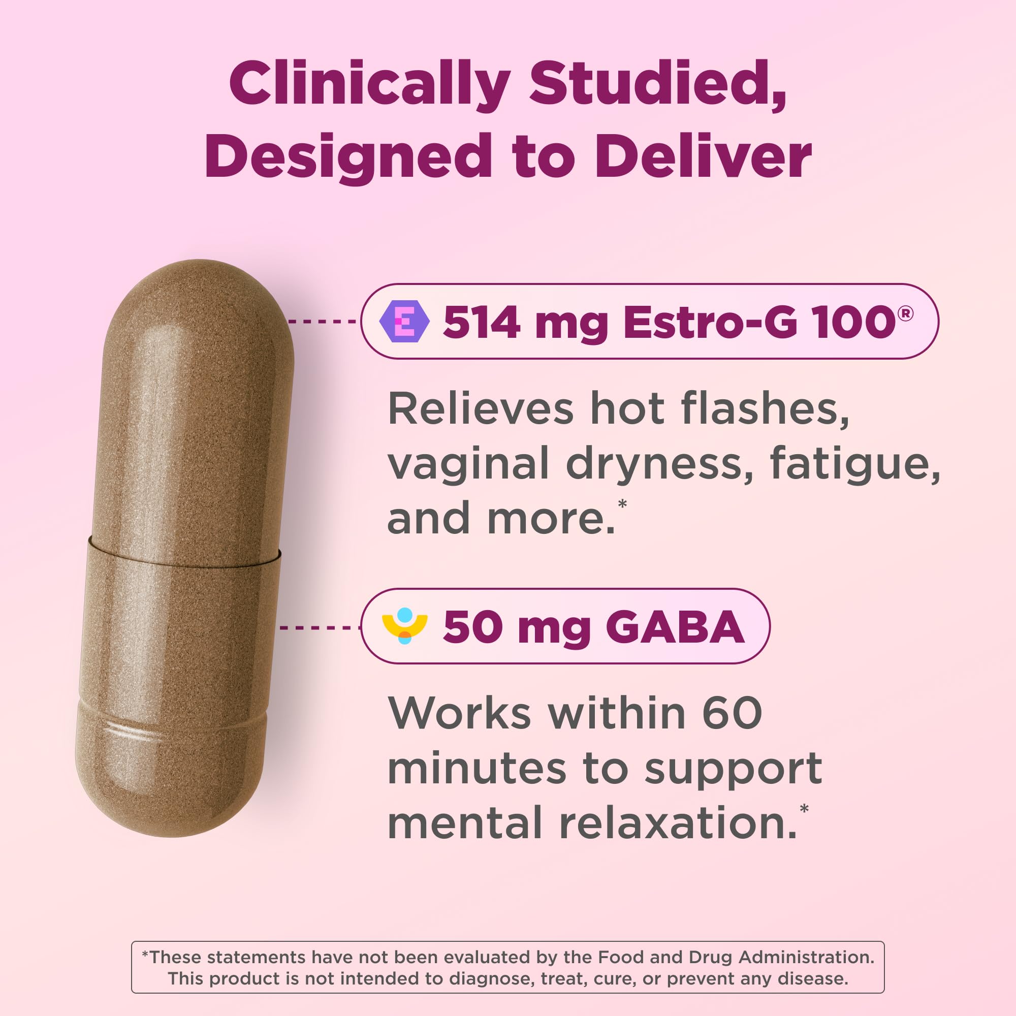 OLLY Mellow Menopause Supplements, Supports 11 Symptoms* - 30 Count — Amazon image 2