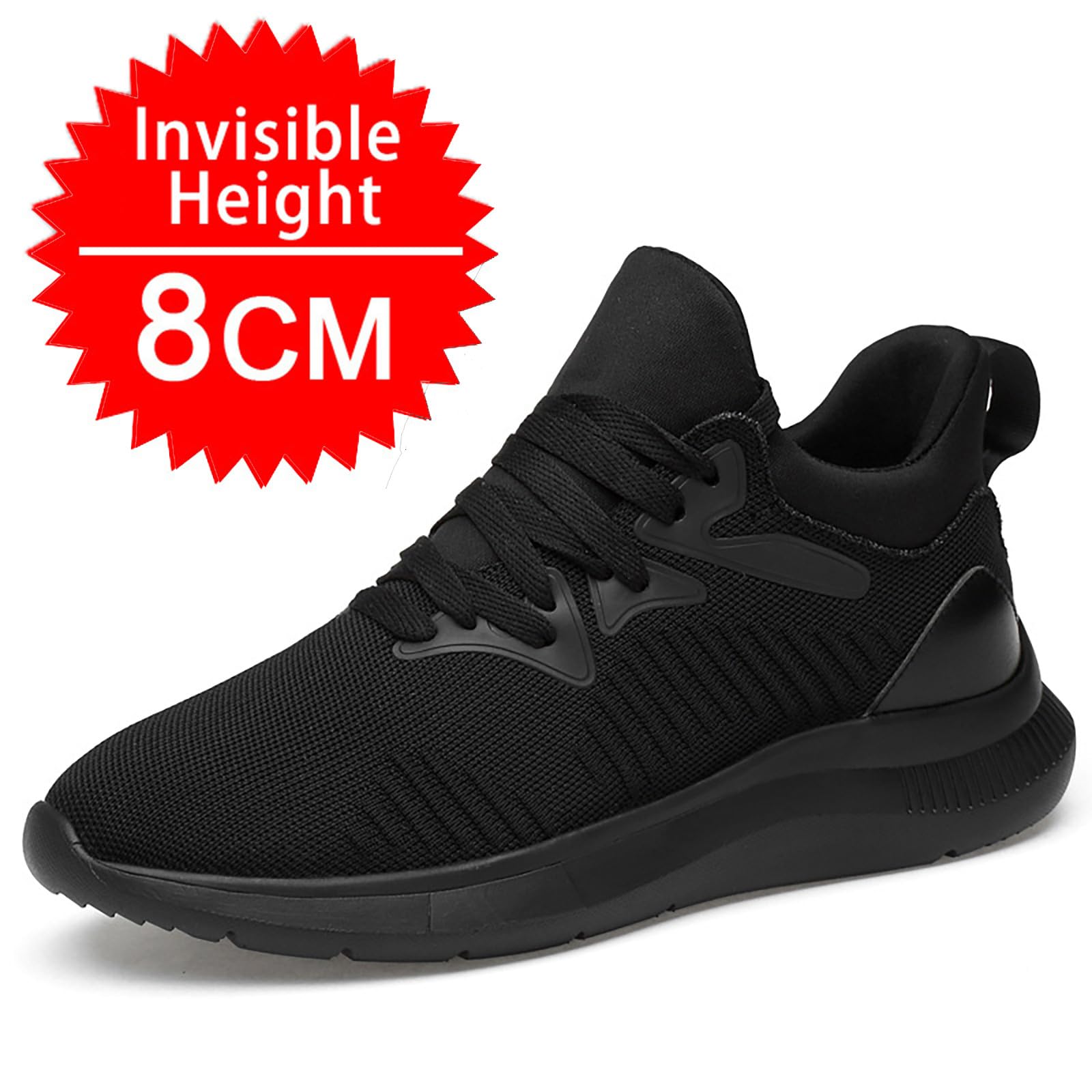 Chaussures rehaussantes unisexes réglables avec hauteur cachée (6/8/10 cm), baskets en respirante pour la marche, le sport et les loisirs | Semelles intérieures légères et rembourrées Athleisure F/1