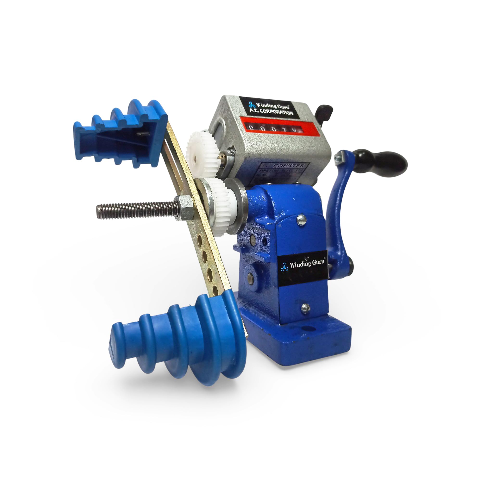 1/10 Coil Winding Machine with Counter Meter | Heavy Duty | Steel Gears Inside | For Copper Coil Winder for Motor, Transformer, Etc-picture-12