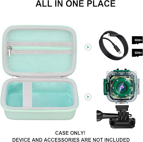 Miniatura 2 de Funda para cámara infantil para PROGRACEOurlifeDragon TouchAgoigoBRYSETEN y más juguetes para cámaras digitales para niños, regalos y accesorios,