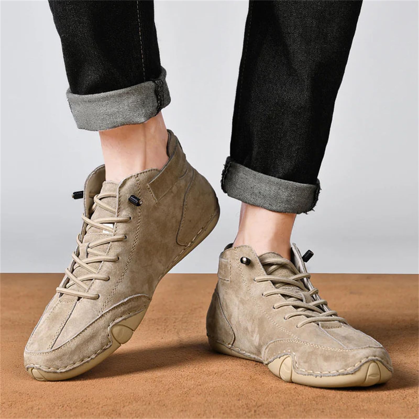 Wasserdichte und atmungsaktive orthopädische Schuhe, Unisex, Outdoor, Freizeit-Sneaker, handgefertigt, Leder, warme Winterstiefel