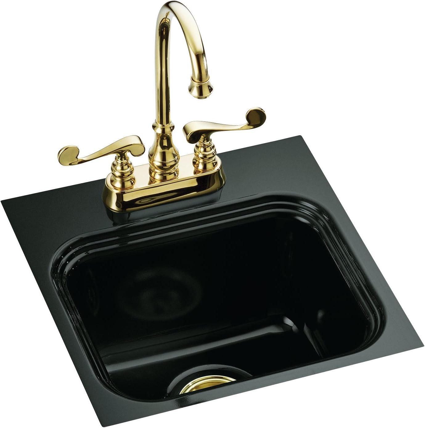 KOHLER K658917 Northland Entertainment Sink, Black Black