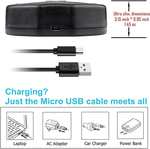 Miniatura 2 de Kastar Batería (X2) y cargador USB dual para Canon NB-6L y PowerShot SX710 HS SX530 HS SX520 HS SX510 HS SX500 IS SX700SX280 SX260 SX170 SD1300