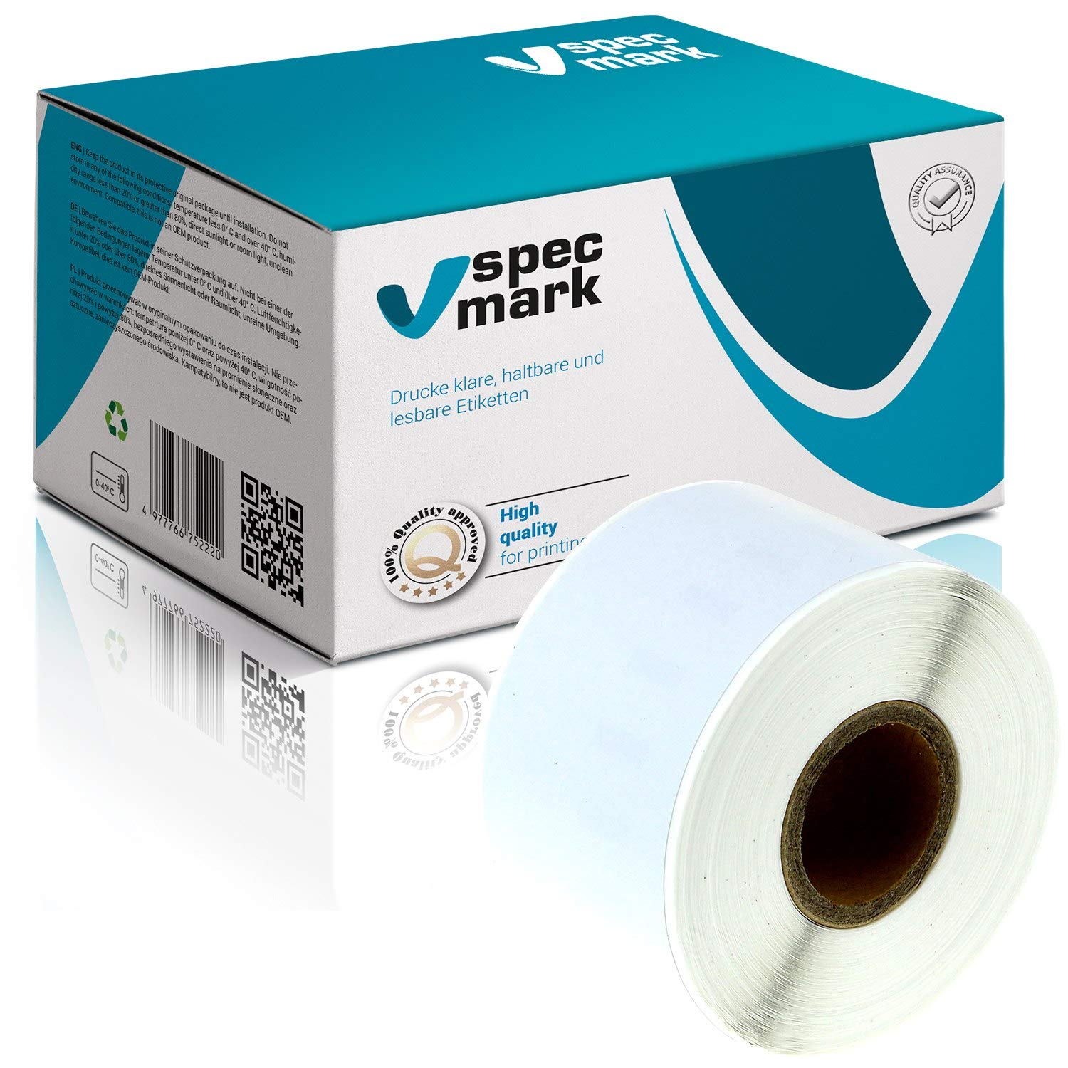 specmark Etiketten kompatibel mit DYMO 99018 38mm x 190mm S0722470 110 Stück - Bild 6 von 40