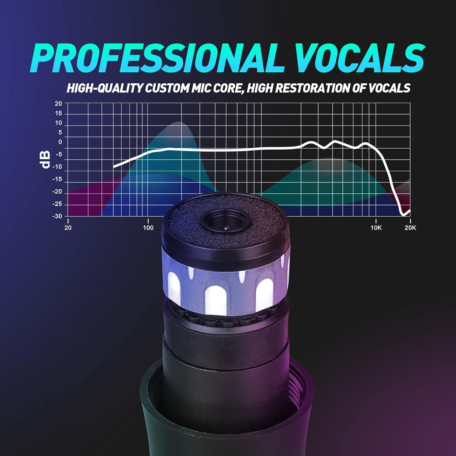 D Debra Audio AU800 Pro UHF 8 Channel Wireless Microphone System with Cordless Handheld Lavalier Headset Mics, Metal Receiver, Ideal for Karaoke Church Party (8 Handheld) - Image 6