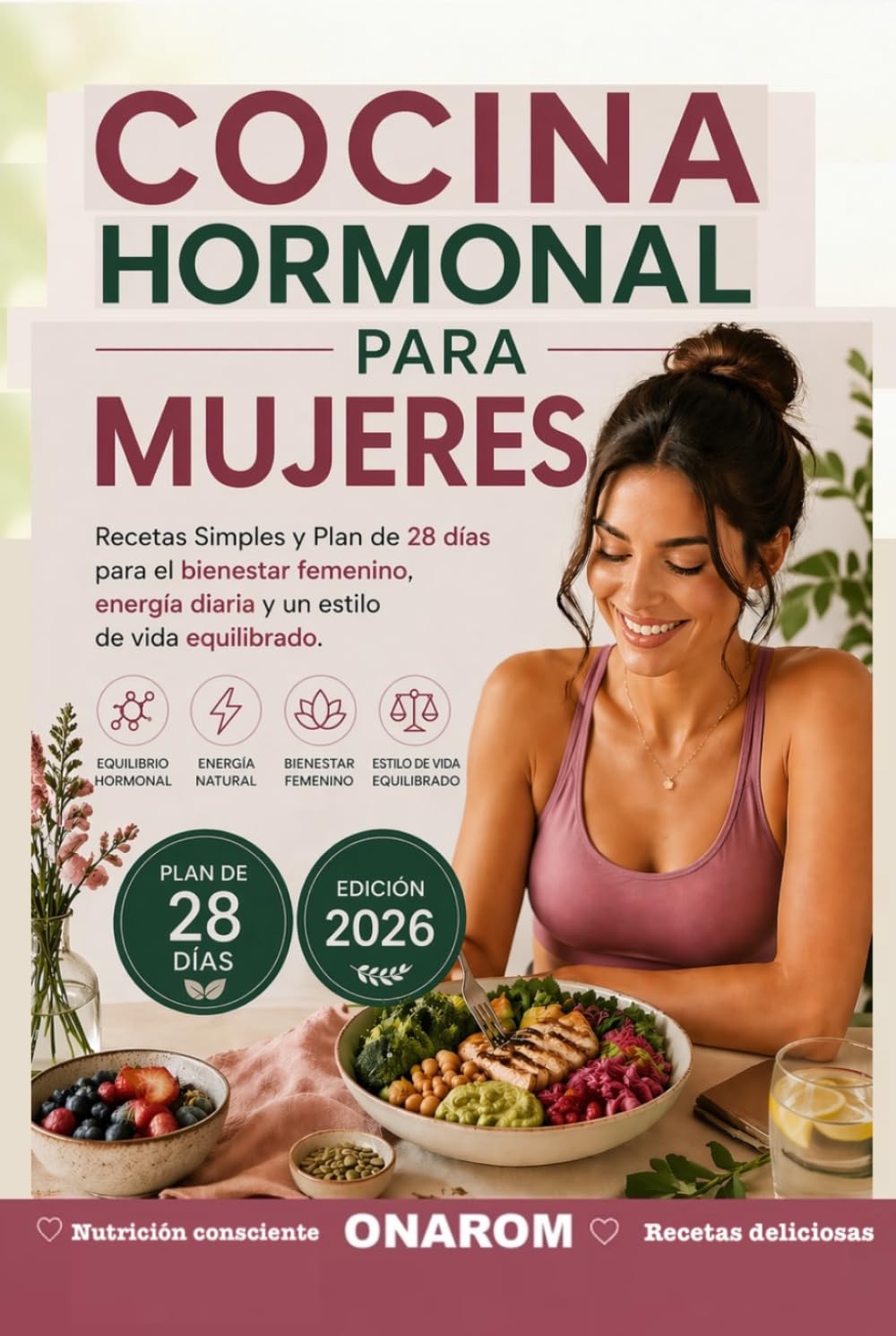 COCINA HORMONAL PARA MUJERES: Recetas sencillas y plan de 28 días para el bienestar femenino, energía diaria y un estilo de vida equilibrado