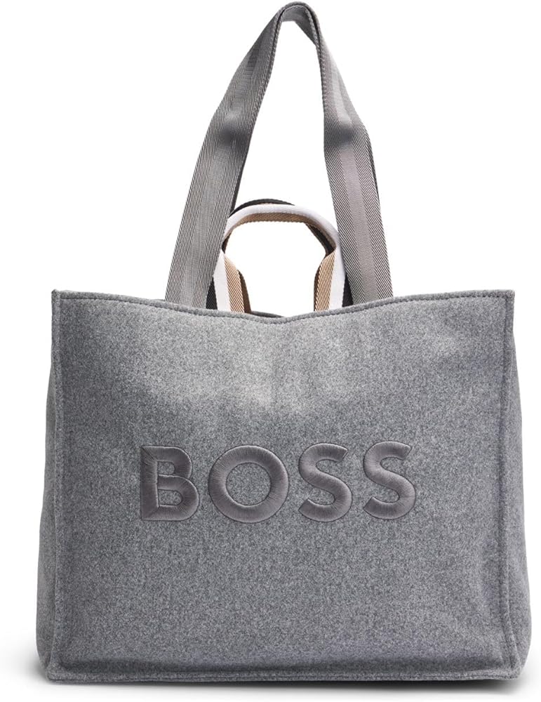 BOSS グレー トートバッグ Amazon | [BOSS] [ボス] オーバーサイズロゴ エンブロイダリー トート