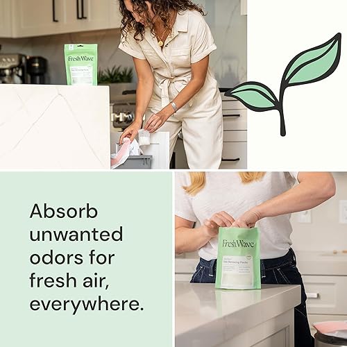 Miniatura 4 de Fresh Wave Paquetes de eliminación de olores y desodorizantes  Bolsa de 6 y funda de cápsula fresca  Alivio de olores más seguro para espacios
