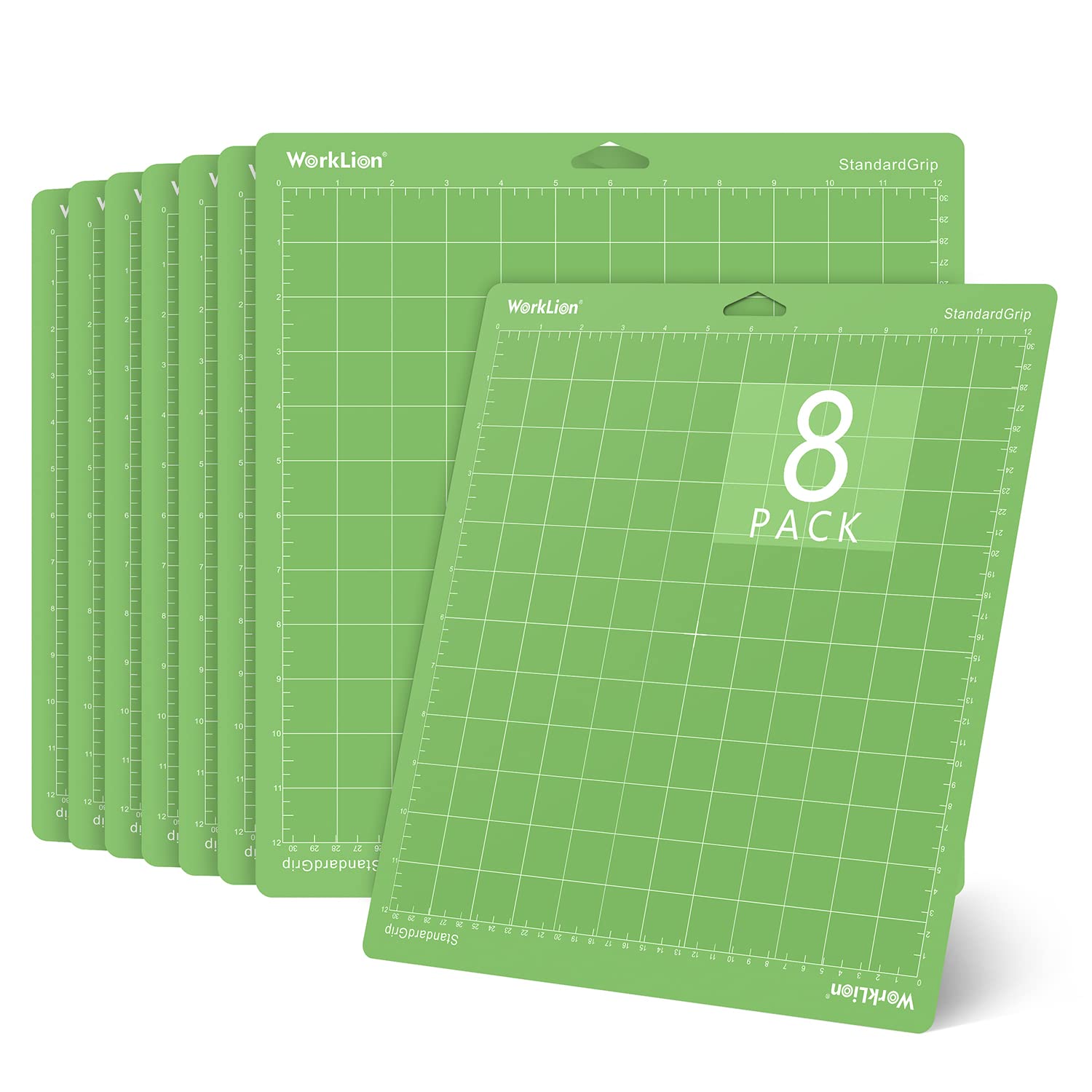 Buy WORKLION StandardGrip Cutting Mats for Cricut (12x12 Inch, 8 Mats
