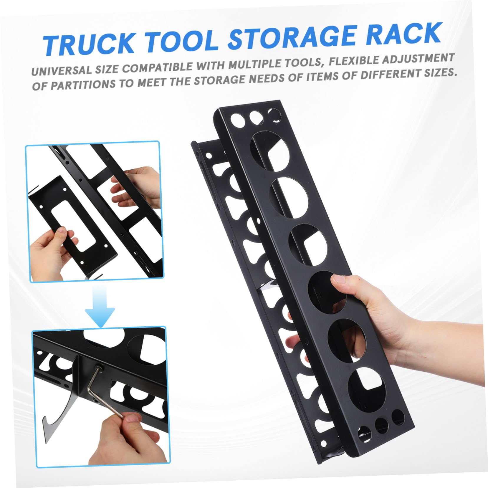 Organisateur D’outils Mural en Fer Noir pour Garage