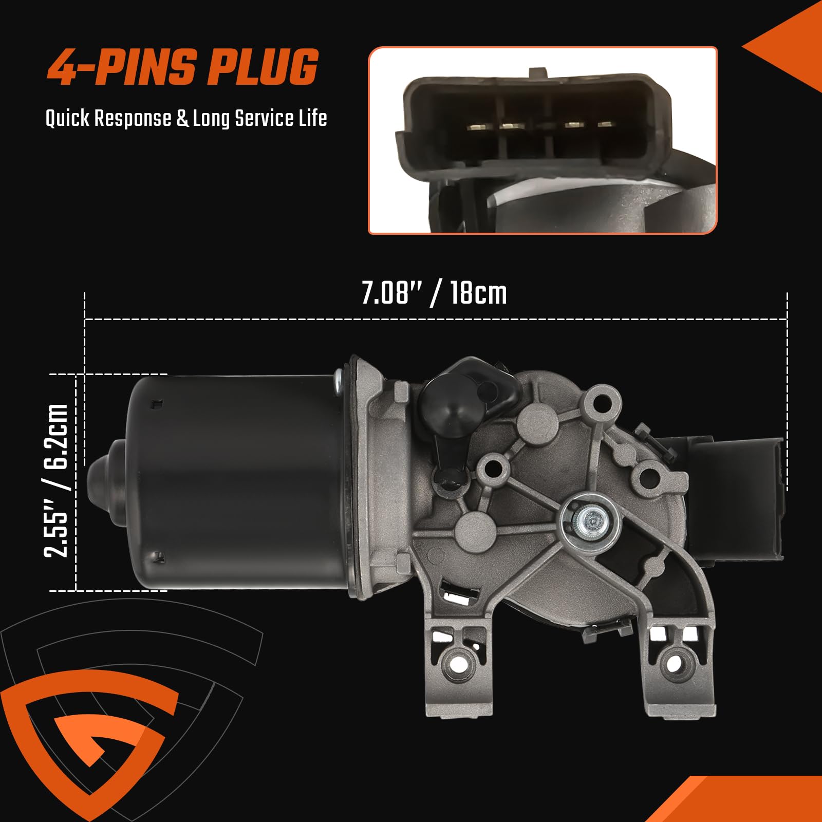 Ruitenwissermotor Met Drijfstang Voor Renault Voor Clio MK2 3 Hatchback