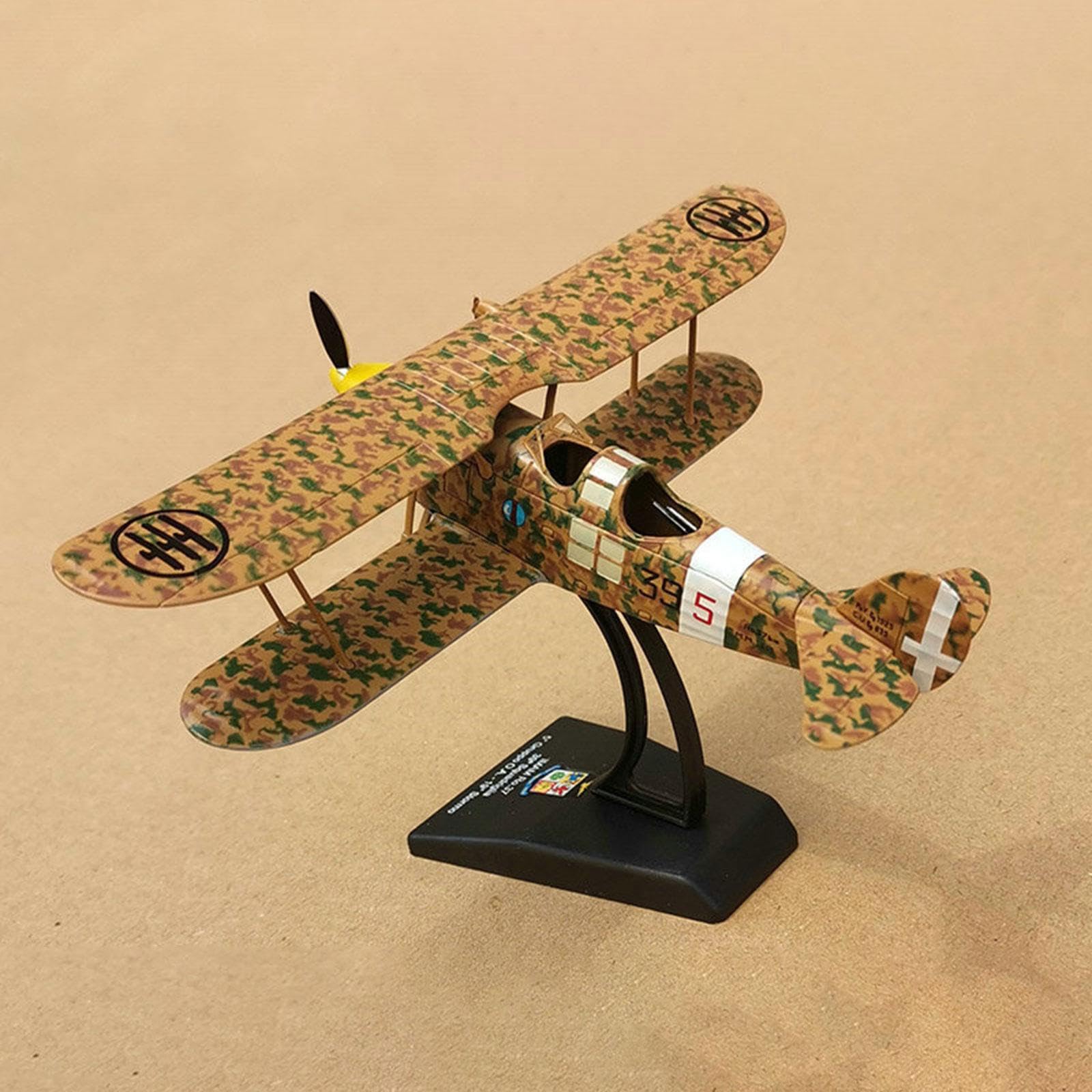 harayaa Avión de Modelo a Escala Maqueta Aviación Bombardero Miniatura Aleación con Soporte Colección para Escritorio Estudio Regalo Ornamento