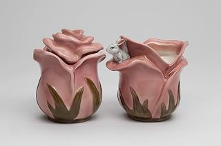 Cosmos Gifts 56645 Rose Bunny - Juego de azúcar y crema (porcelana), color rosa