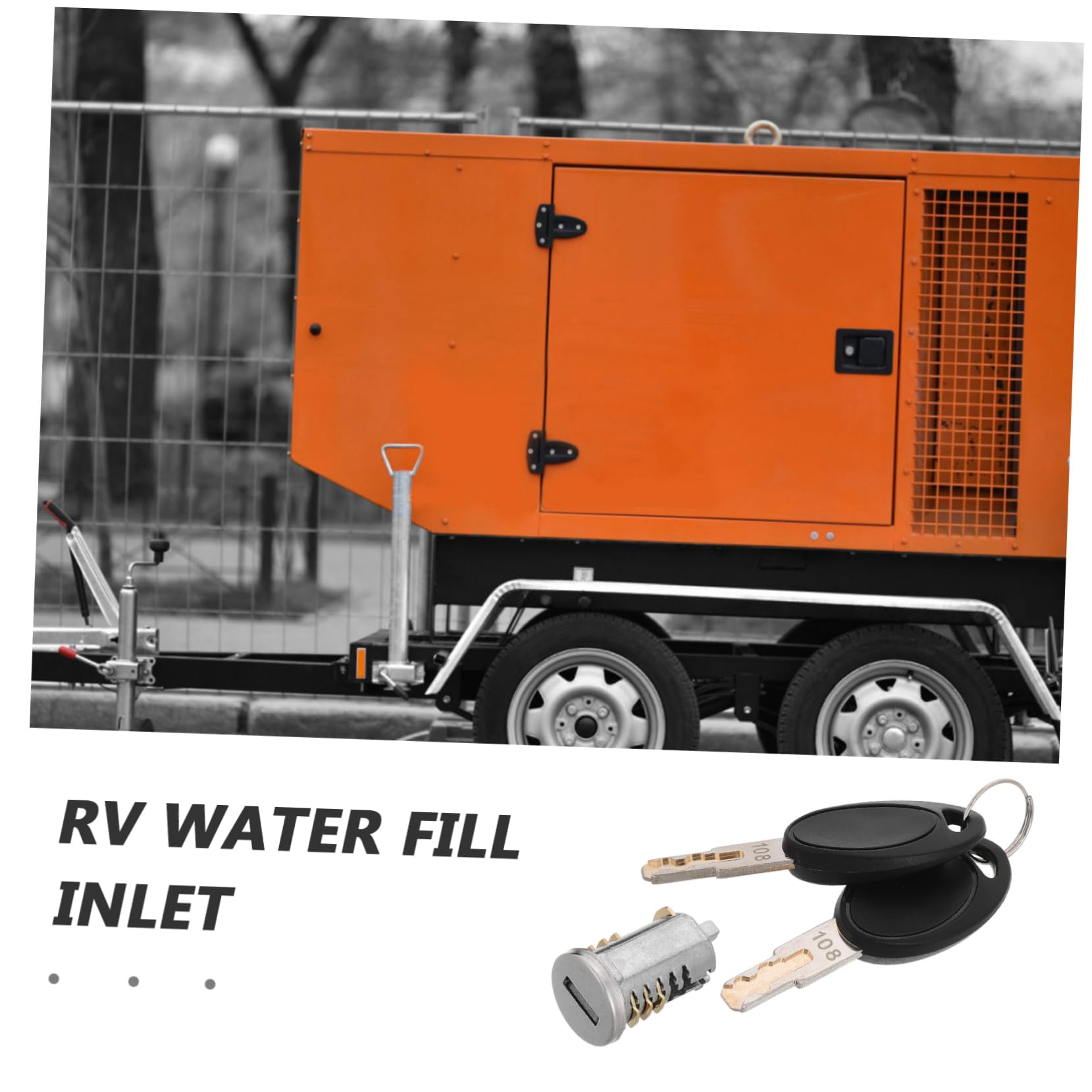 iplusmile Cilindro Serratura per Porta Camper e Sportello Bagagli, in Lega di Zinco Argento, Affidabile e Facile da Installare, per Viaggio e Campeggio