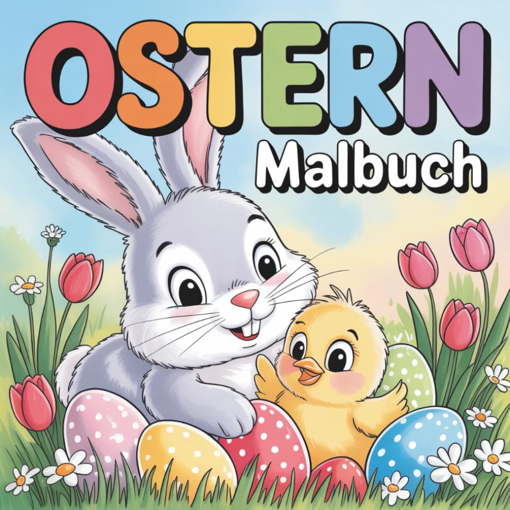 Ostern Malbuch: 50 liebevolle Ausmalbilder für fröhliche Osterstunden – für Kinder ab 4 Jahren