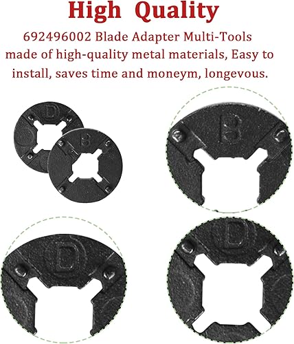 Miniatura 2 de 692496002 Adaptador de cuchilla multiherramienta para RID-GID JobMax Ridgid Multi-Tool Head Reemplazo Ryobi Cabezal multiherramienta PSL1MT01,