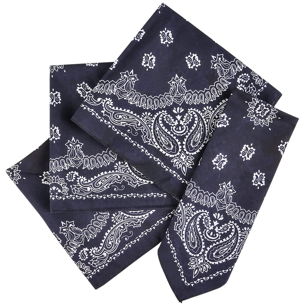 Rhode Island Novelty Blue Western Bandanas, 12 Pieces per order