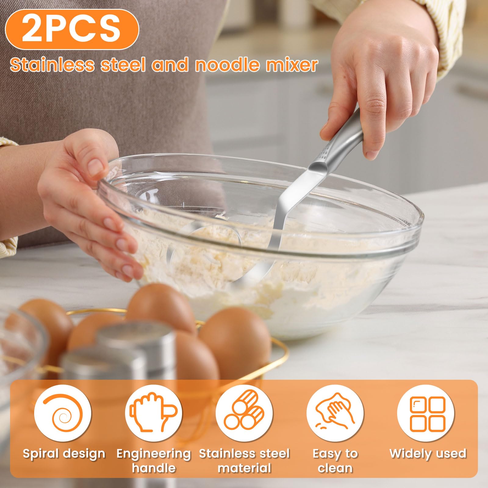 2PCS Danish Dough Whisk, 10