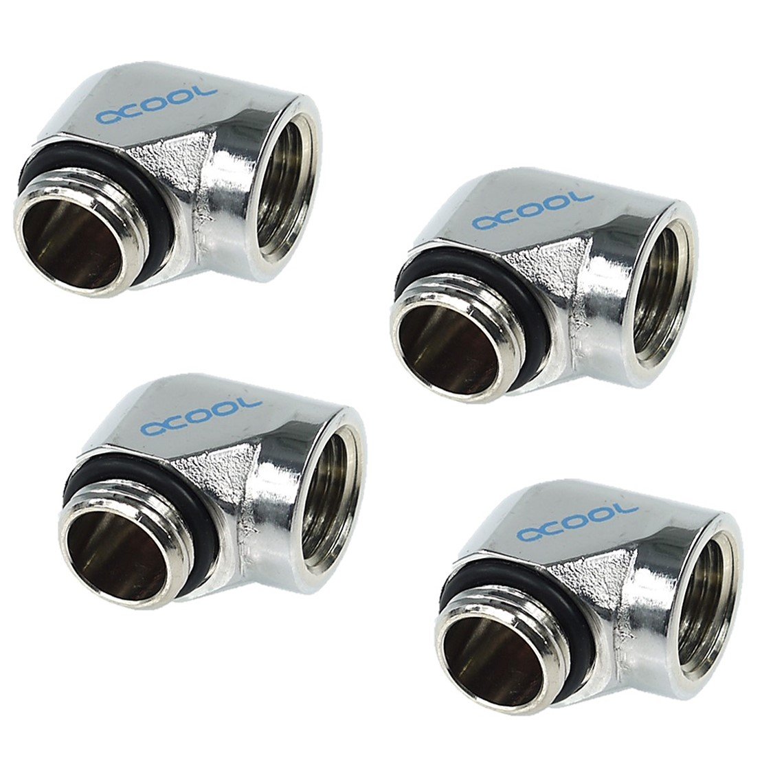 Alphacool HF L-connector G1/4 AG To G1/4 IG - Chrome