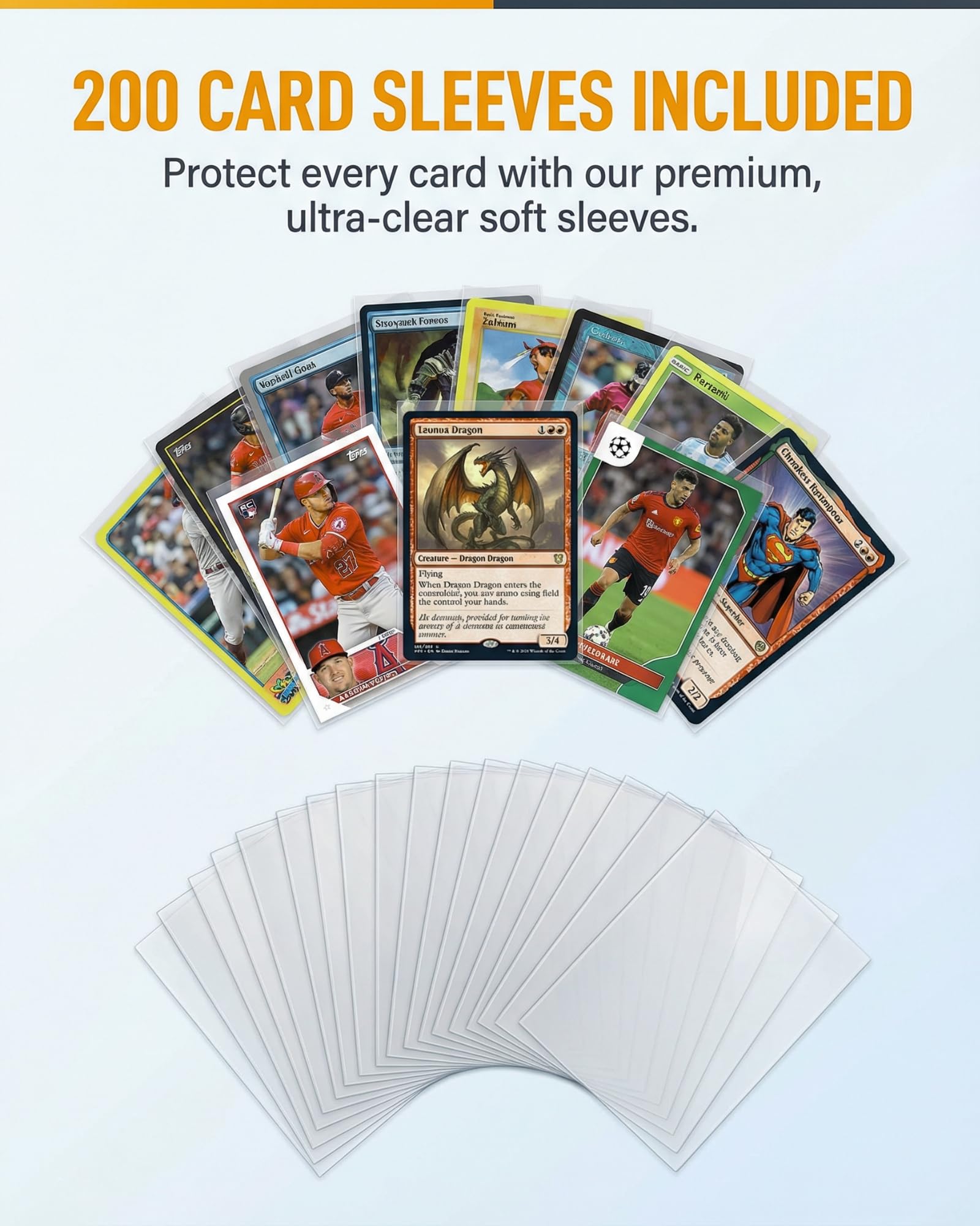 X PRO 1000+ - Carpeta de tarjetas - Viene con 200 fundas para tarjetas | Compatible con TCG, Sports, MTG y más - Carpeta de tarjetas coleccionables sin anillo | 1000 bolsillos | Carpeta TCG (azul