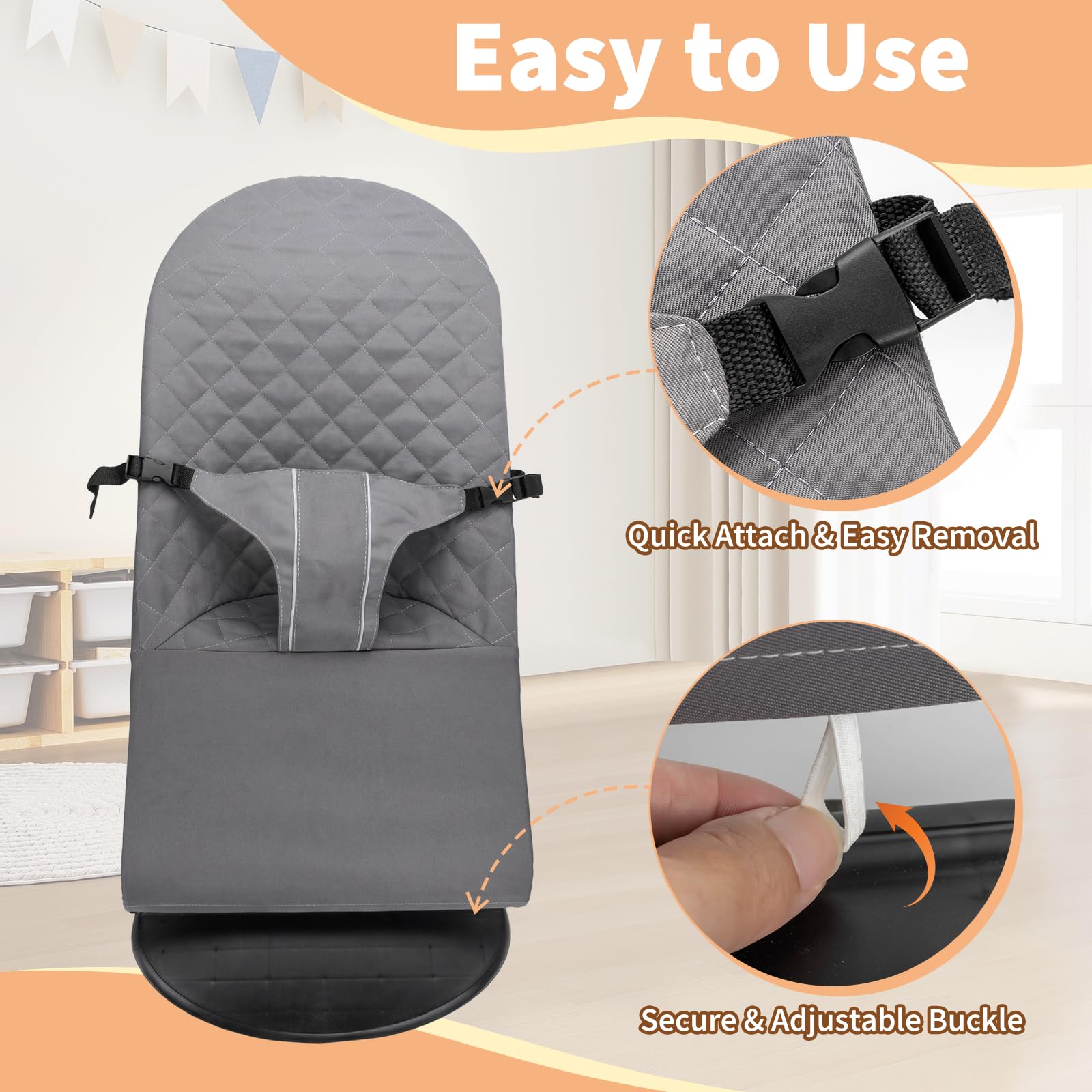 Amazon | バウンサー用ファブリックシート - BabyBjörn Bouncer Bliss